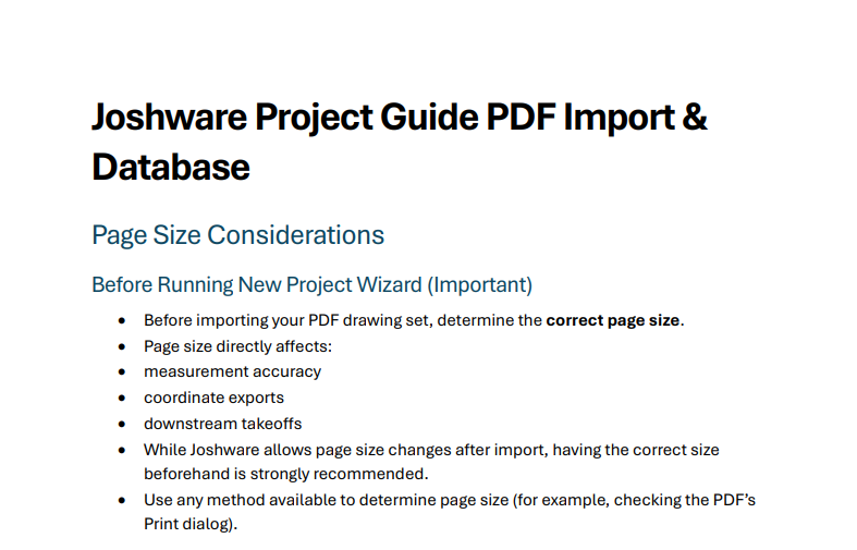 Screenshot Imports&Database Guide